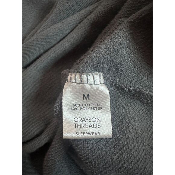 Grayson Threads Saturday Sweatshirt Women’s M Gray Lounge Sleepwear Pullover - Picture 5 of 5